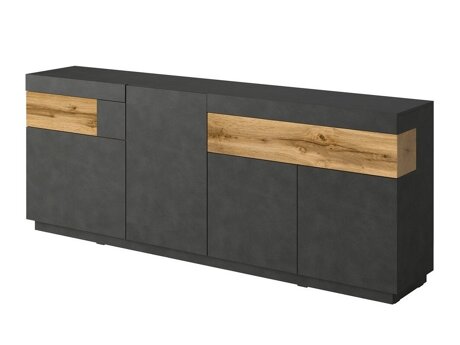Chest of drawers Livlore 101 (Matera grey + Wotan Oak)