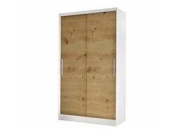 Vaatekaappi Closico Structor I (Valkoinen + Artisaanitammi)