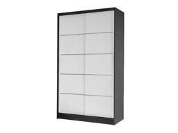 Vaatekaappi Closico Fractor IV (Musta + Valkoinen)