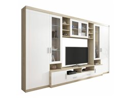 Olohuonesetti Bacces (Sonoma-tammi + Valkoinen)