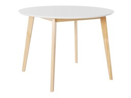 Pöytä Denton 585 (Valkoinen + Vaaleanruskea)
