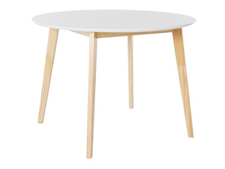 Pöytä Denton 585 (Valkoinen + Vaaleanruskea)