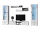 Living room set Tornola 109 (White + Glossy white)