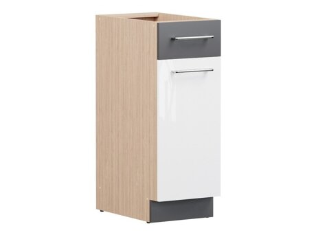 Modulaarinen kaappi vetolaatikolla ja ovilla Mode White 109