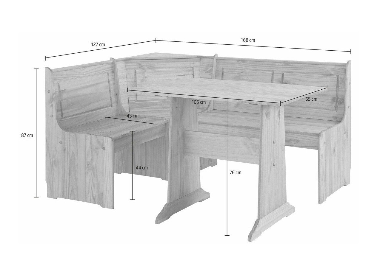 Keittiökulmaus Denton 204 (Mänty)