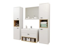 Kylpyhuonesetti Velum II (Valkoinen + Artisaanitammi)