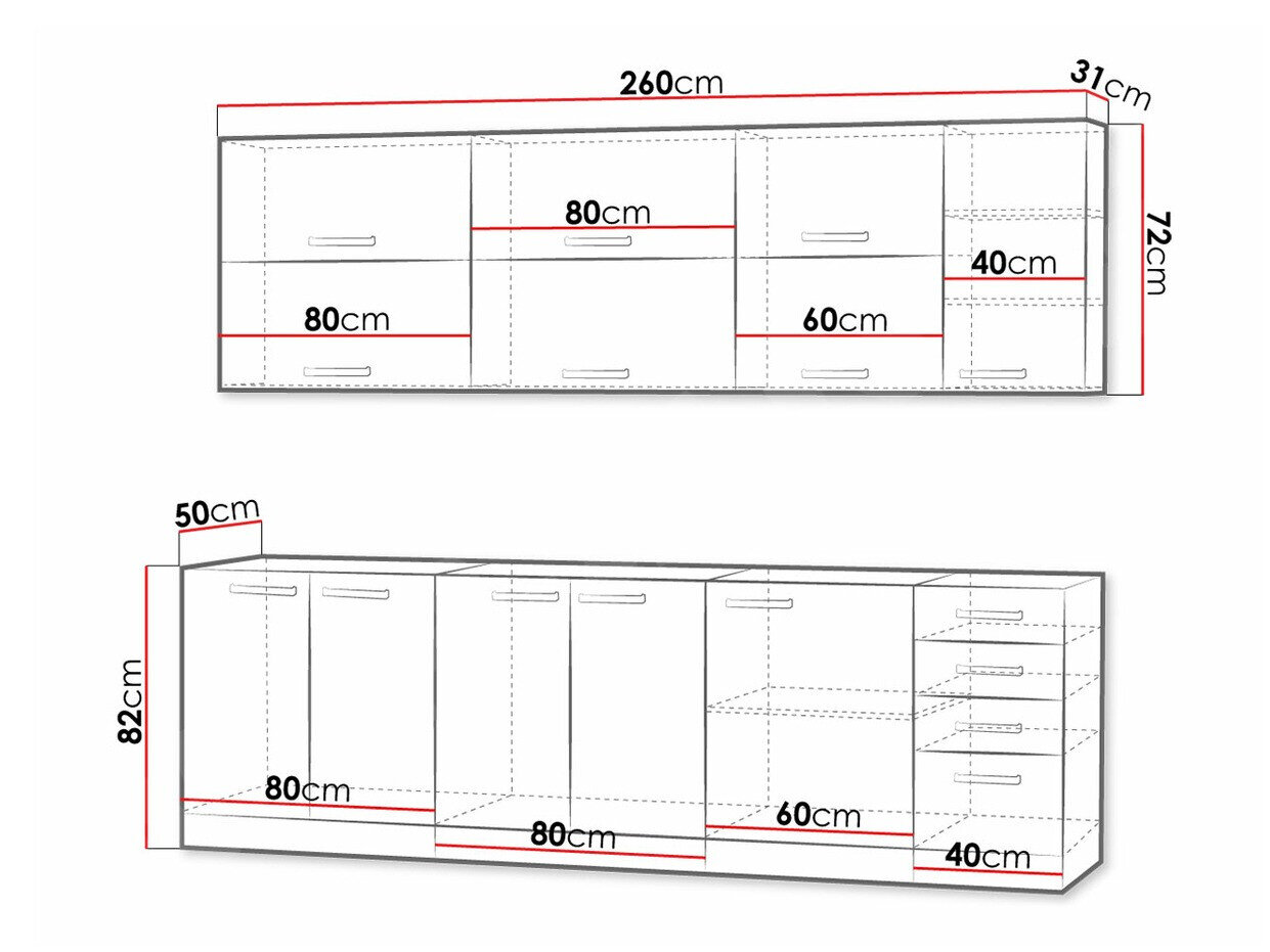 Moduulikeittiöryhmä Multi Grey 123