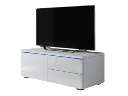 TV stand Uva VI (White + Glossy white)