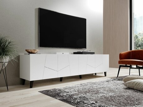 TV-taso Charlotte 181 (Valkoinen + Musta)