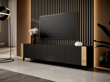TV-taso Charlotte 184 (Musta + Craft tammi)
