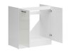 Modulaarinen allaskaappi ovilla Line White 114