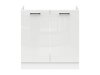Modulaarinen allaskaappi ovilla Line White 114