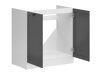 Modulaarinen allaskaappi ovilla Classic Grey 115
