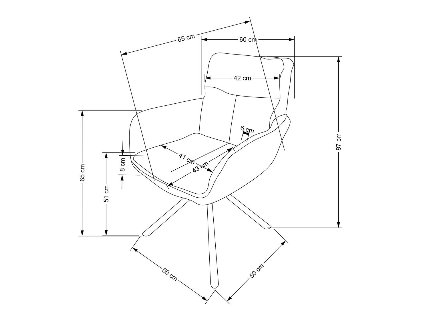 Tuoli Houston 1564 (Harmaa)