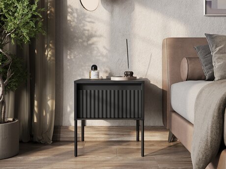 Bedside table Fernolu 111 (Black)