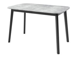 Pöytä Edmond 110 (Harmaa marmori + Musta)