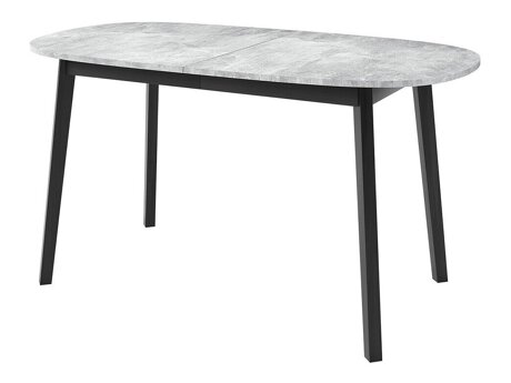 Pöytä Edmond 114 (Harmaa marmori + Musta)