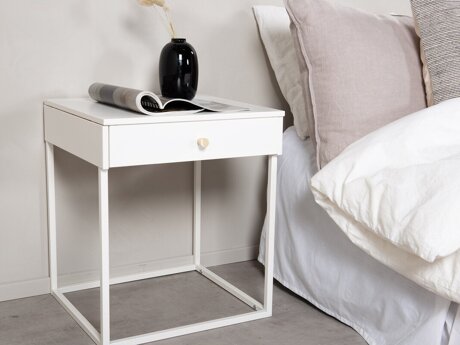 Bedside table Evasevu 104 (White)