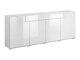 Chest of drawers Torsone 102 (White + Glossy white)
