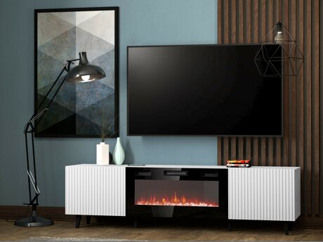 TV stand Dicto II (White + Black)