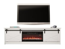 TV-taso Charlotte 165 (Valkoinen + Kiiltävä valkoinen)