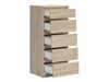 Chest of drawers Livevaro 115 (Sonoma oak)