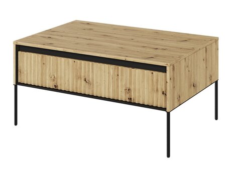 Coffee table Fernolu 110 (Artisan oak + Black)
