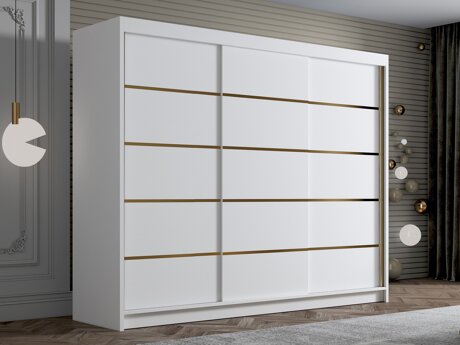 Vaatekaappi Closico Veltron II (Valkoinen)