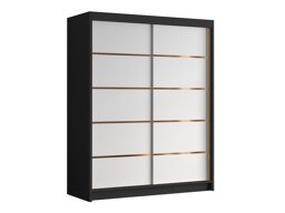 Vaatekaappi Closico Capsa III (Musta +Valkoinen)