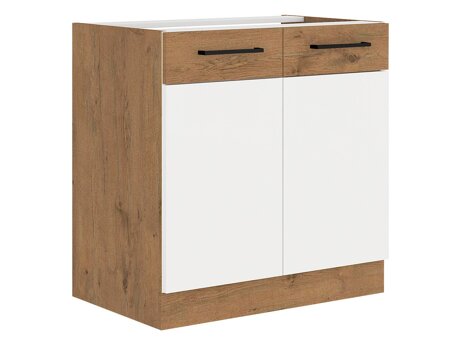 Modulaarinen allaskaappi ovilla Wood White 108
