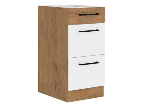 Modulaarinen kaappi vetolaatikoilla Wood White 139