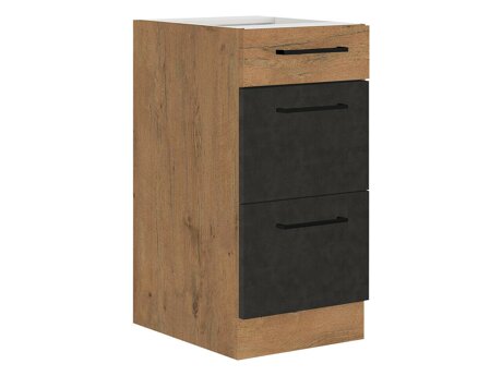 Modulaarinen kaappi vetolaatikoilla Wood Grey 132