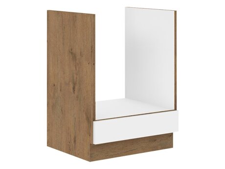 Modulaarinen kaappi sisäänrakennetuille laitteille Wood White 125