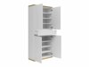 Bookcase Cirfelo 103 (White + Artisan oak)