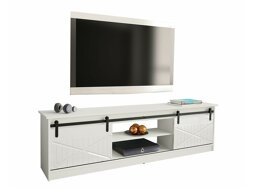 TV-taso Charlotte 156 (Valkoinen + Kiiltävä valkoinen)
