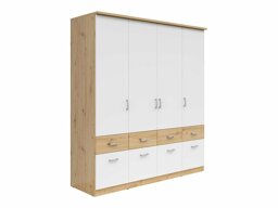Wardrobe Boston 537 (Artisan oak + White)