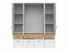 Wardrobe Boston 537 (Artisan oak + White)