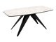 Table Oswego 115 (Black + White marble)
