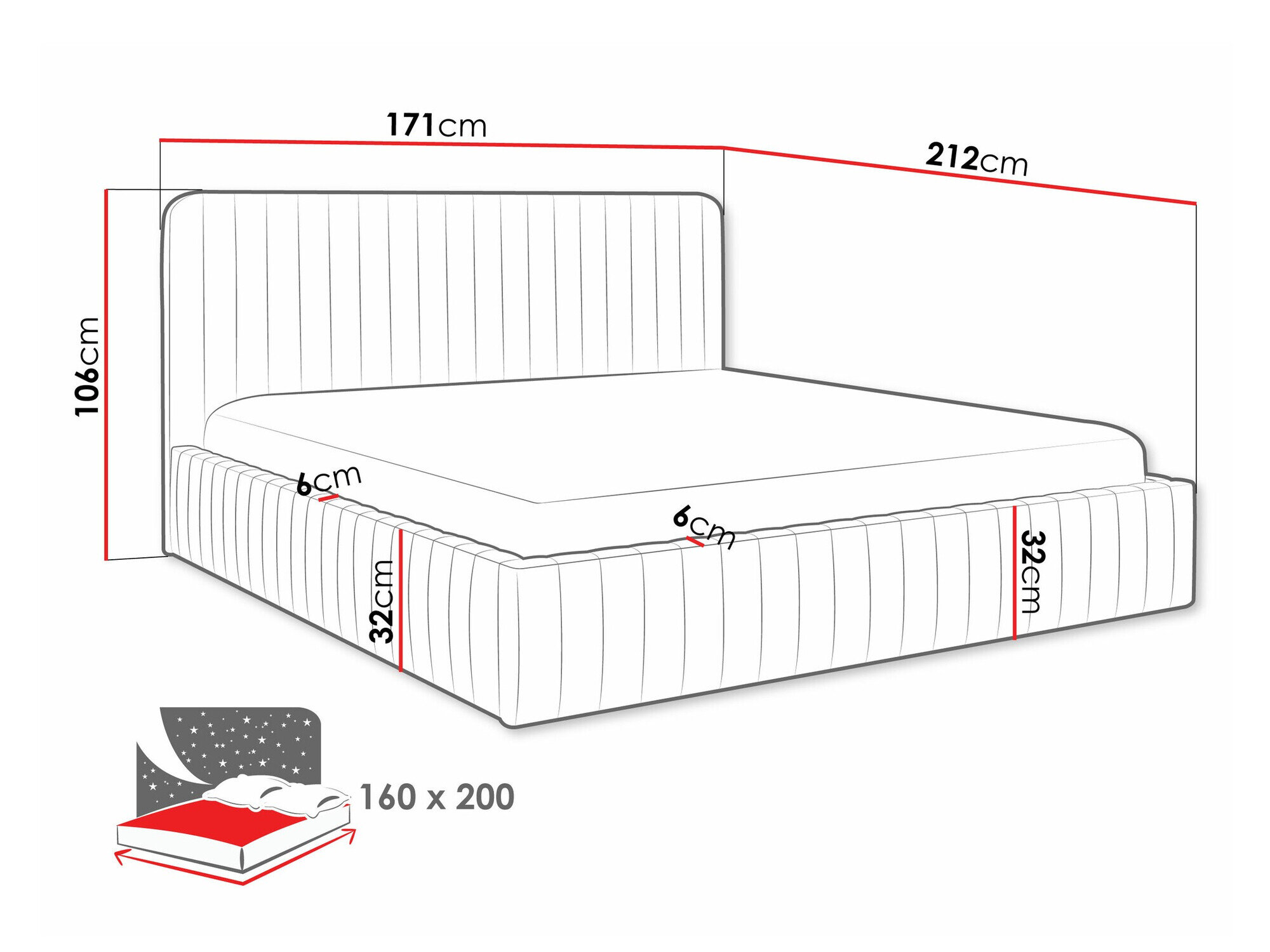 Sänky TrendyNest Caprion (Velluto 30)