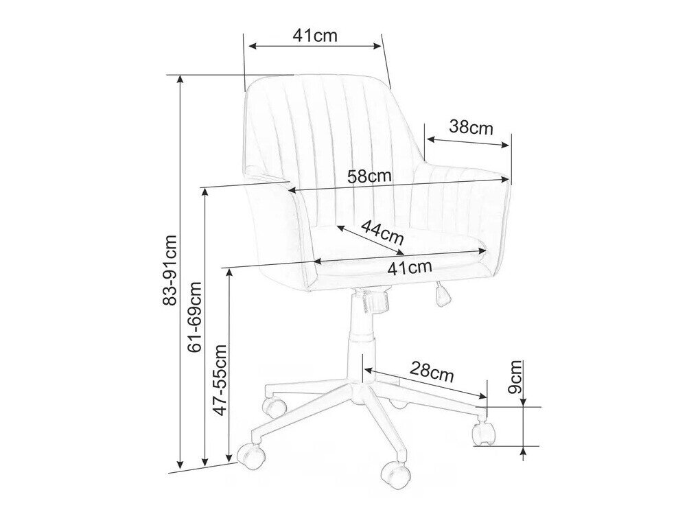 Toimistotuoli Detroit 295 (Beige)