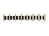Coat rack Dallas 4429 (Black + Light brown)