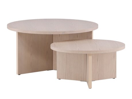 Nest of coffee tables Dallas 4475 (Light wood)
