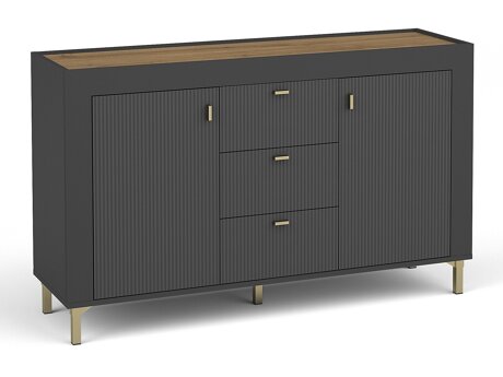 Chest of drawers Mormavu 103 (Matte black)