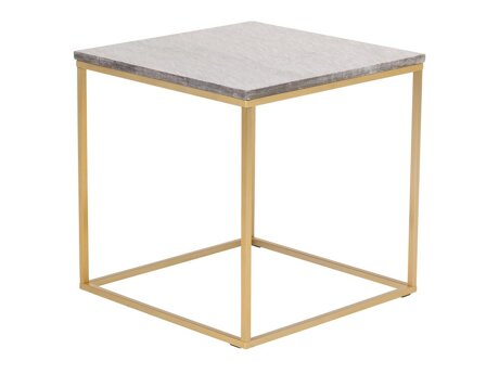 Coffee table Dallas 178 (Black marble + Brass)