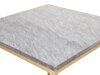 Coffee table Dallas 178 (Black marble + Brass)