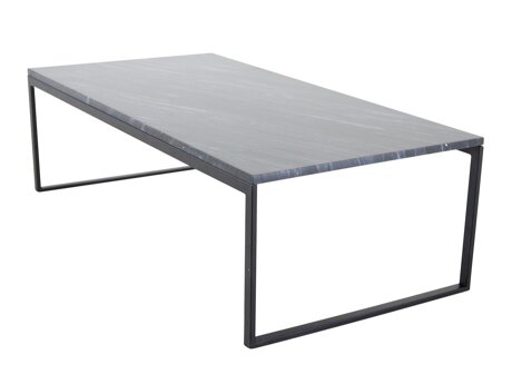 Coffee table Dallas 179 (Grey marble + Black)