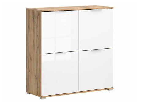 Sideboard Tivetra 103 (Wotan Oak + Glossy white)
