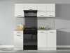 Modulaarinen allaskaappi ovilla Line White 114