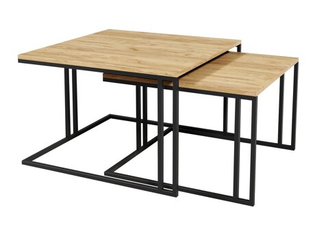 Sohvapöytäsetti Oswego 110 (Ruskea + Musta)