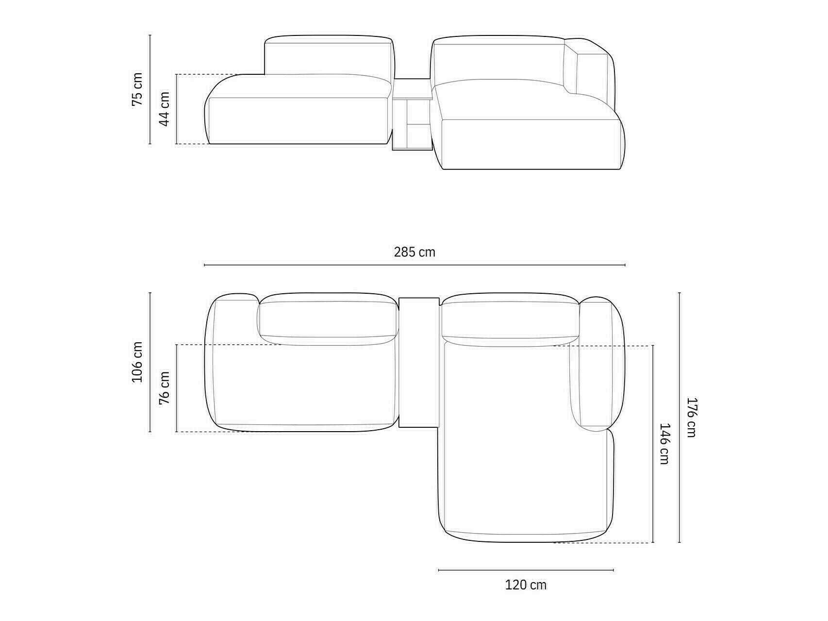 Moduulikulmasohva Sorcoro 106 (Boston Trufa)